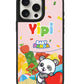 iPhone Leather Grip Case - Yipi Baby Panda