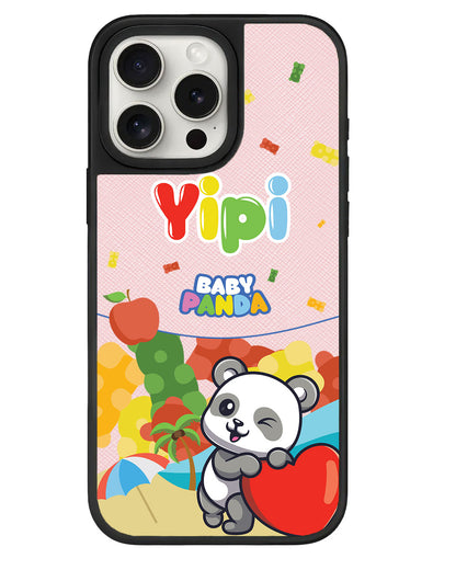 iPhone Leather Grip - Yipi Baby Panda