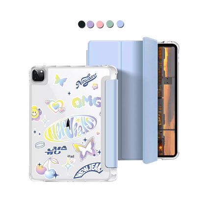 iPad Macaron Flip Cover - New Jeans OMG 1.0