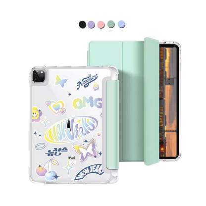 iPad Macaron Flip Cover - New Jeans OMG 1.0