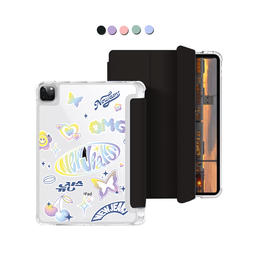 iPad Macaron Flip Cover - New Jeans OMG 1.0