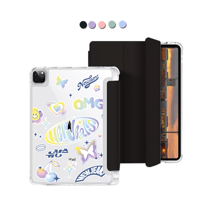 iPad Macaron Flip Cover - New Jeans OMG 1.0