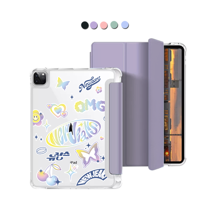 iPad Macaron Flip Cover - New Jeans OMG 1.0