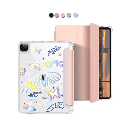 iPad Macaron Flip Cover - New Jeans OMG 1.0