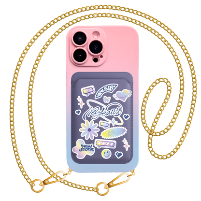 iPhone Magnetic Wallet Silicone Case - New Jeans OMG 2.0