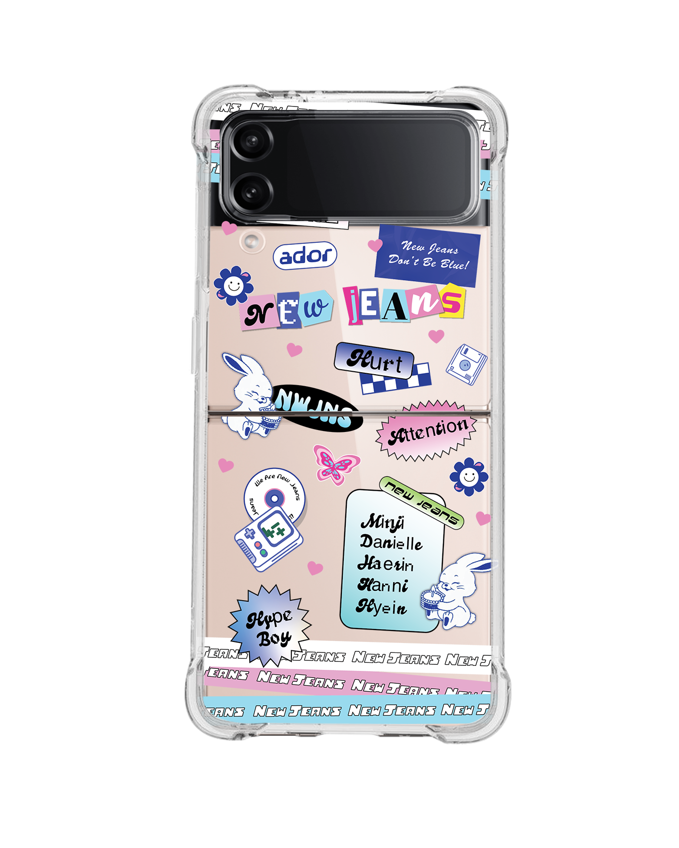 Android Flip / Fold Case - New Jeans Sticker Pack