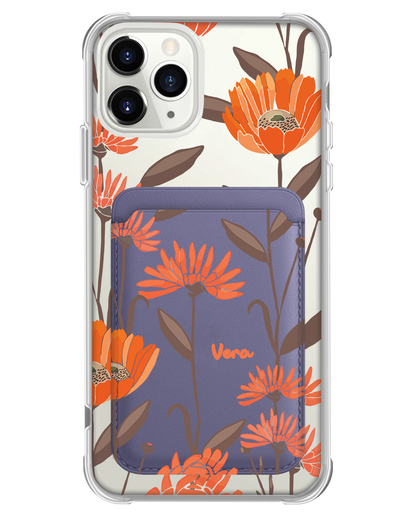 iPhone Magnetic Wallet Case - November Marigold