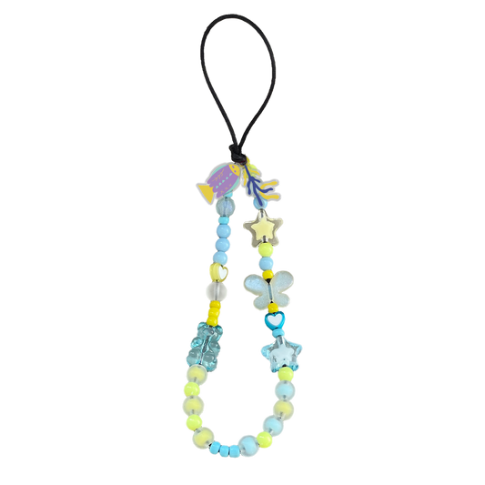 Beaded Strap with Acrylic Charm - Ocean World