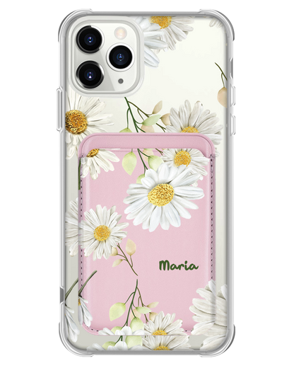 iPhone Magnetic Wallet Case - October Chrysanthemum
