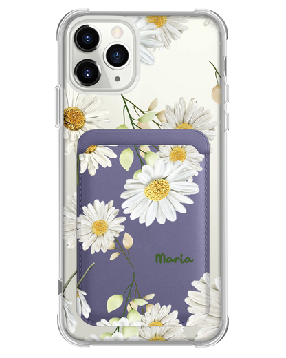 iPhone Magnetic Wallet Case - October Chrysanthemum