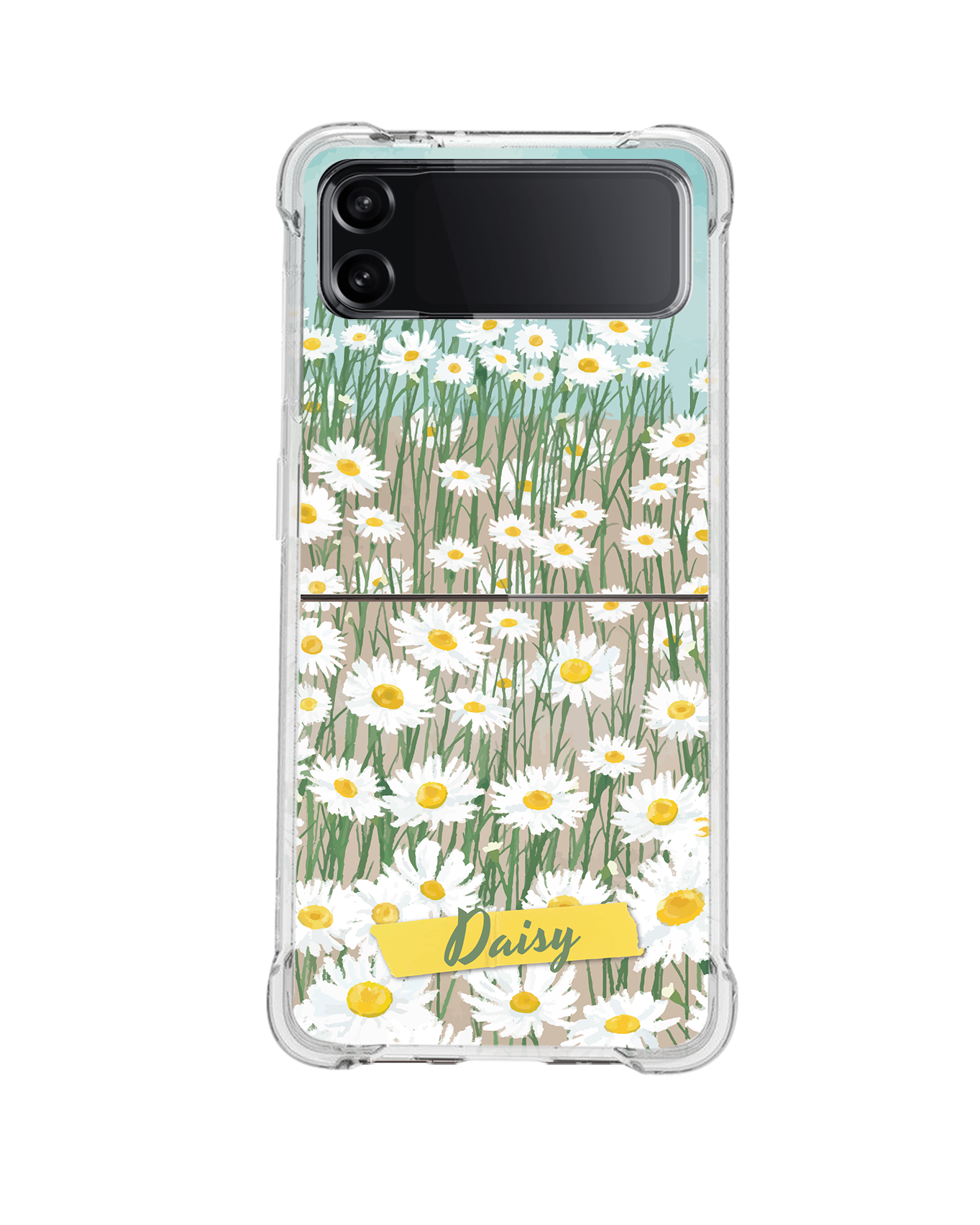 Android Flip / Fold Case - Oil Painting Daisy