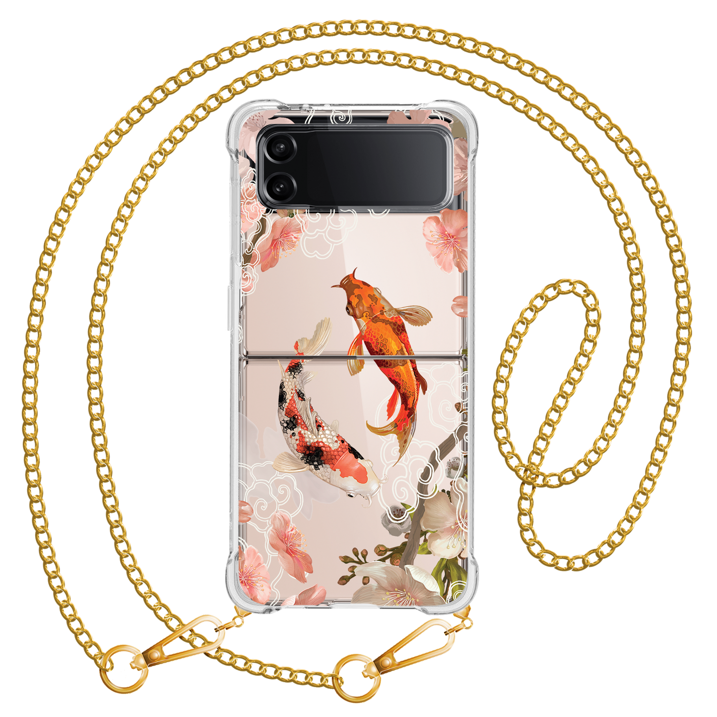 Android Flip / Fold Case - Oil Painting Koi