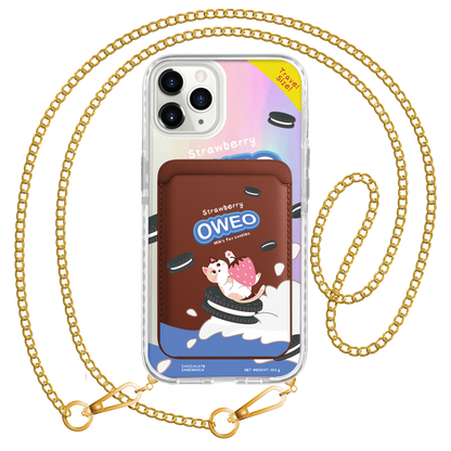 iPhone Magnetic Wallet Holo Case - Oweo Cat
