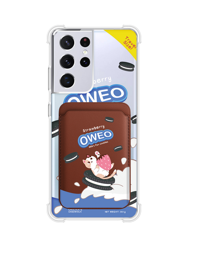 Android Magnetic Wallet Case - Oweo Cat
