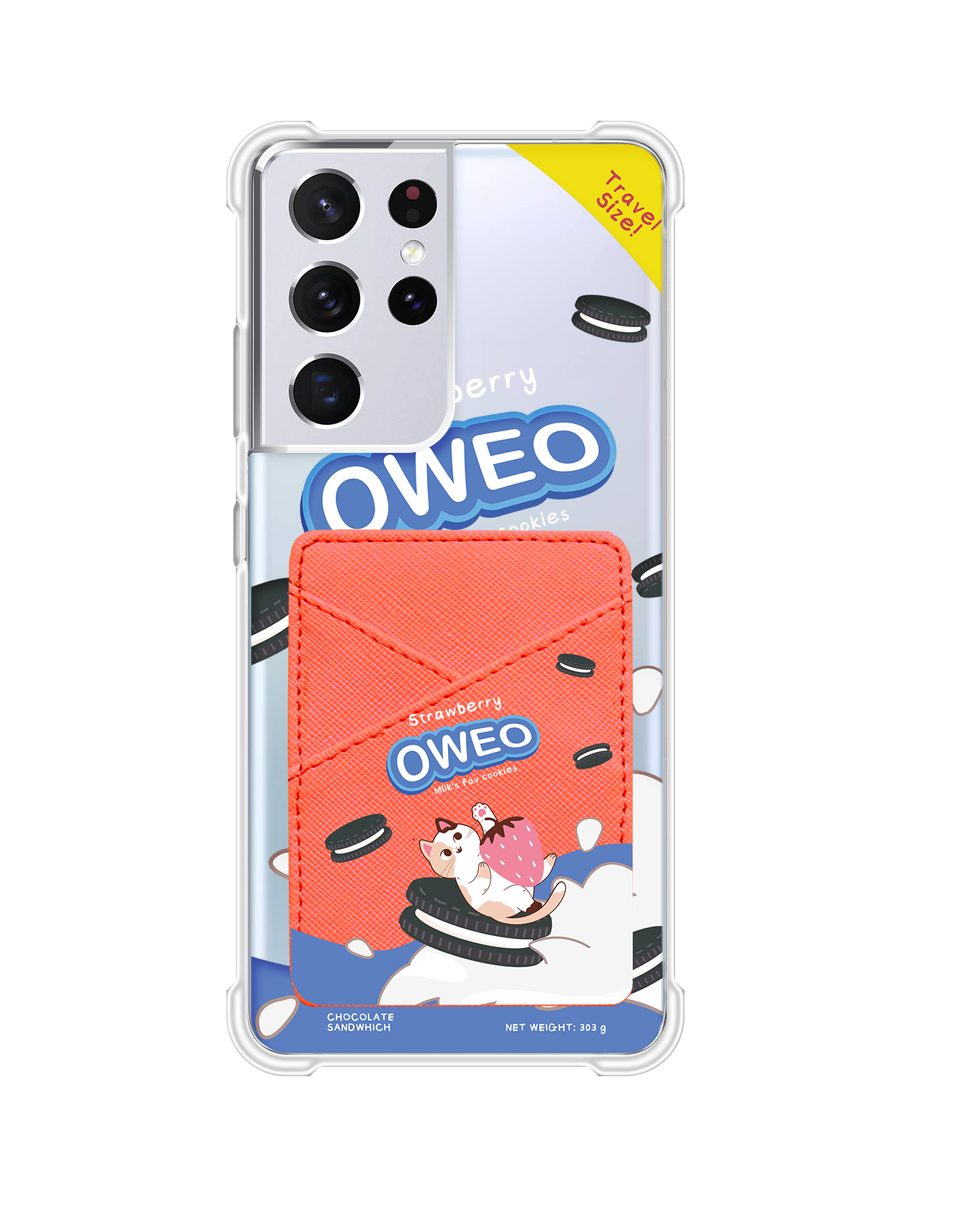 Android Phone Wallet Case - Oweo Cat