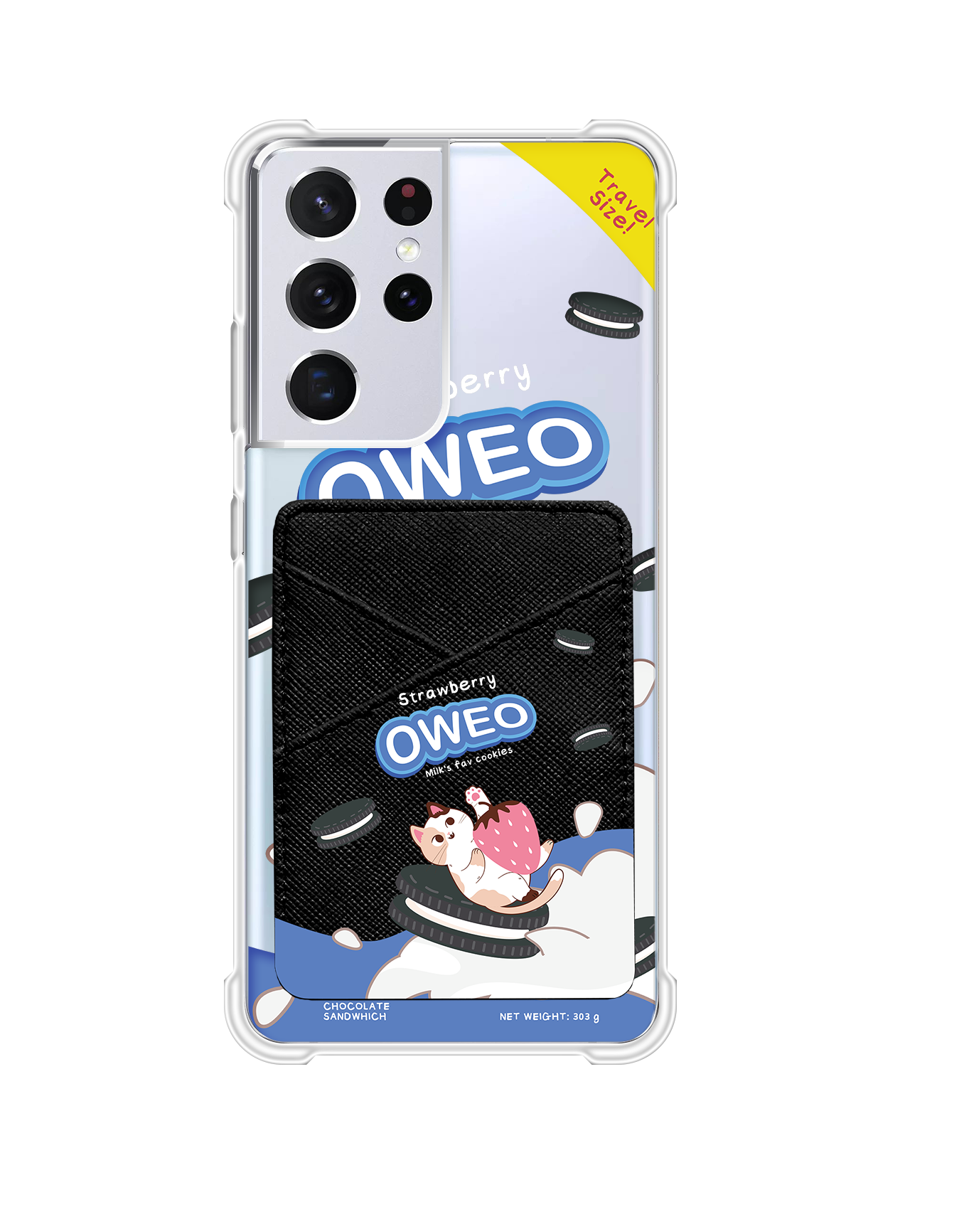 Android Phone Wallet Case - Oweo Cat