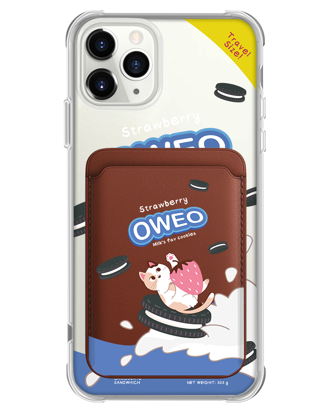 iPhone Magnetic Wallet Case - Oweo Cat