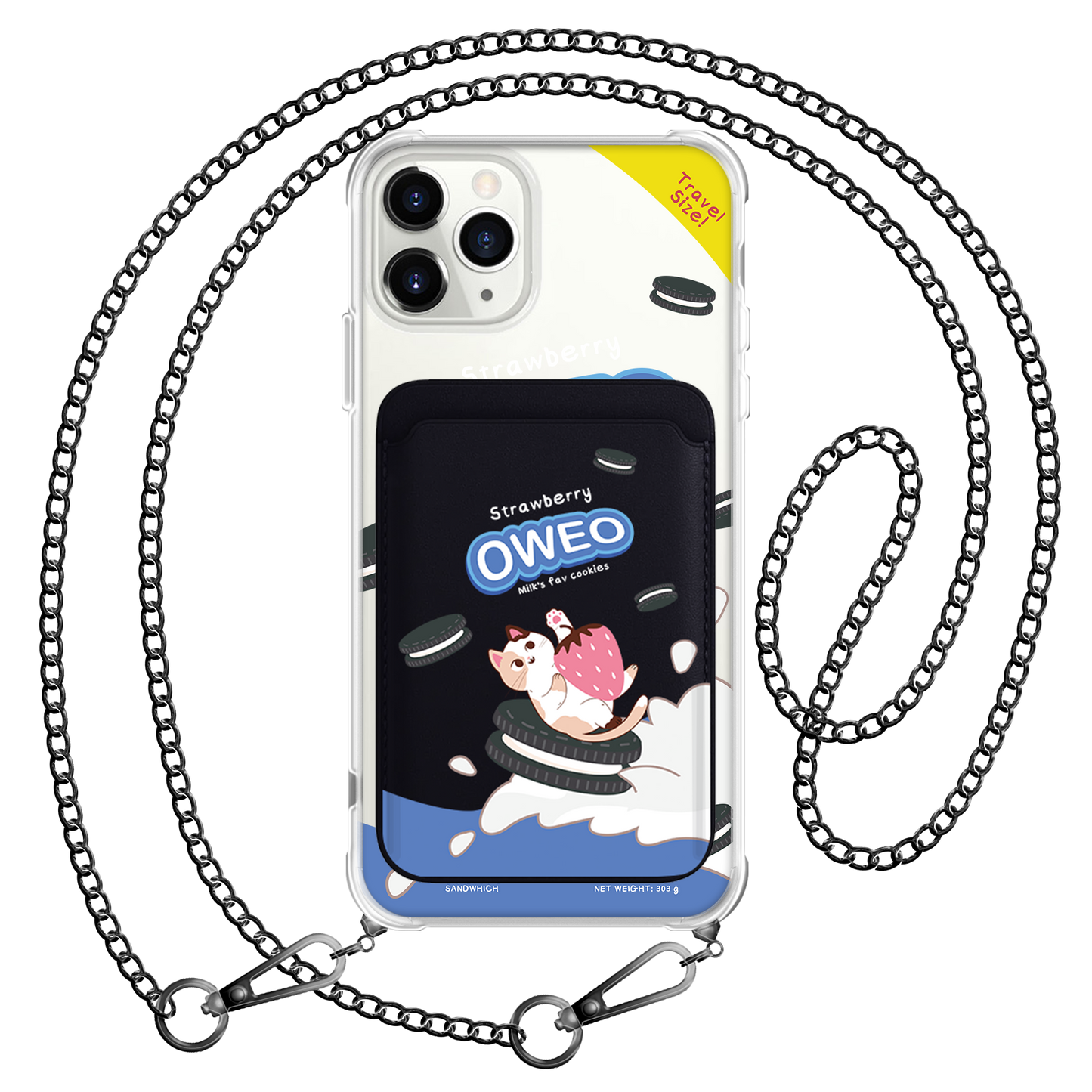 iPhone Magnetic Wallet Case - Oweo Cat
