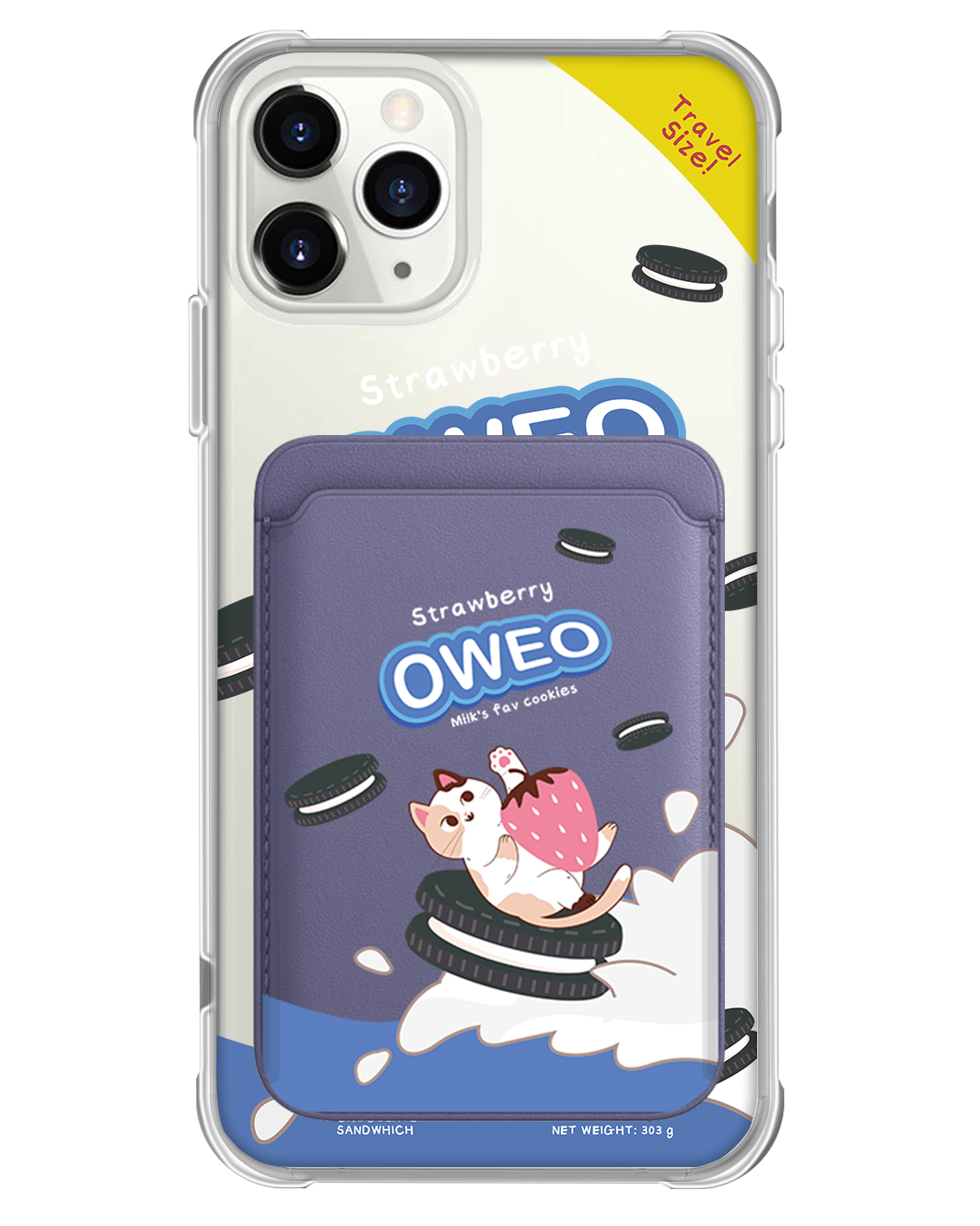 iPhone Magnetic Wallet Case - Oweo Cat