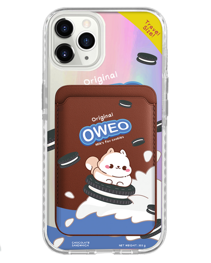 iPhone Magnetic Wallet Holo Case - Oweo Dog