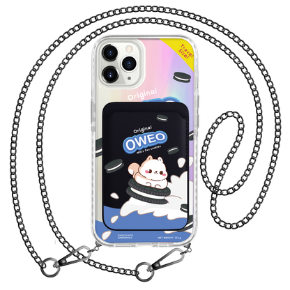 iPhone Magnetic Wallet Holo Case - Oweo Dog
