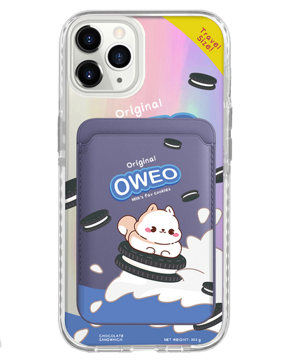 iPhone Magnetic Wallet Holo Case - Oweo Dog