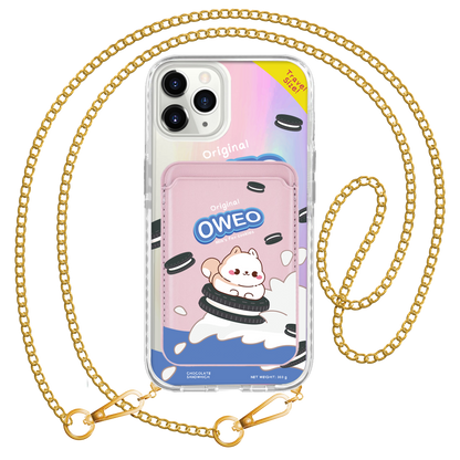 iPhone Magnetic Wallet Holo Case - Oweo Dog