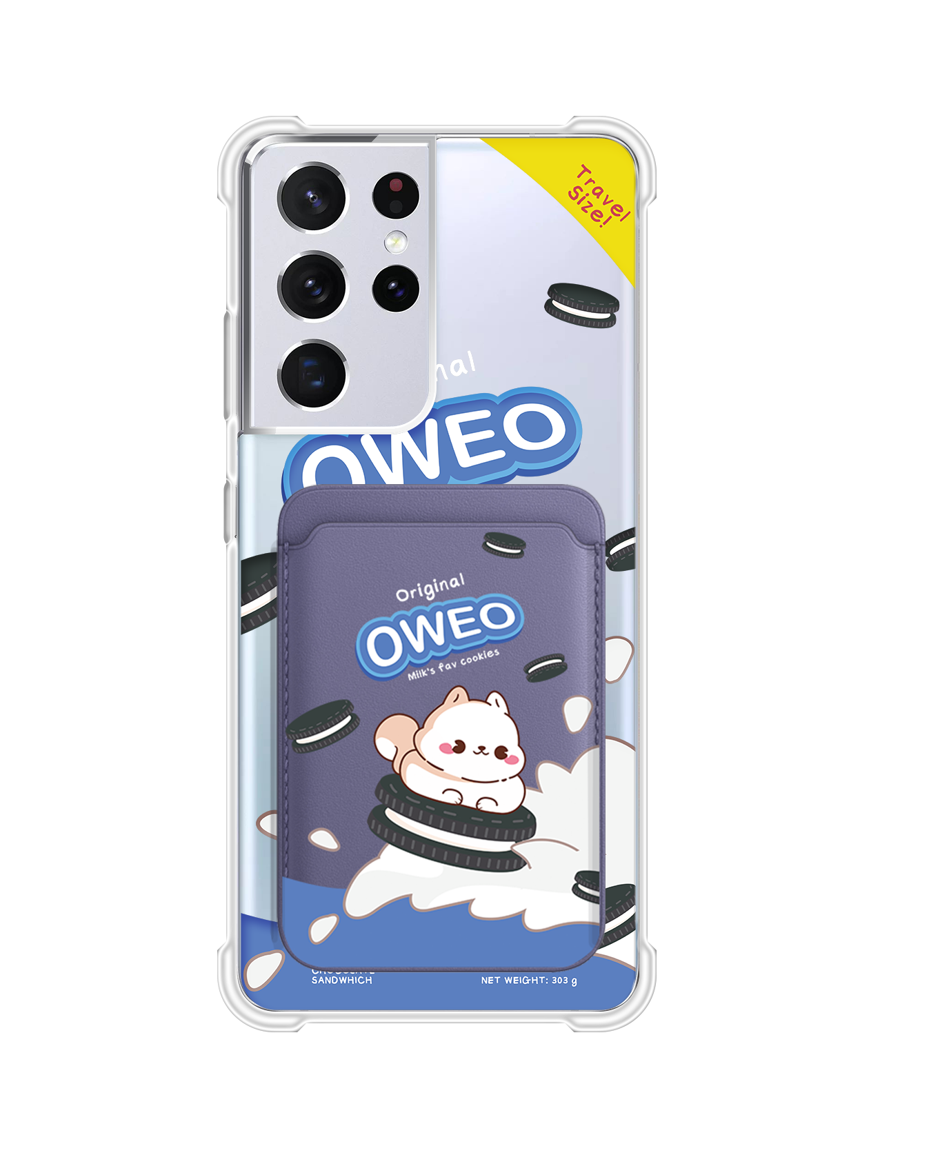 Android Magnetic Wallet Case - Oweo Dog