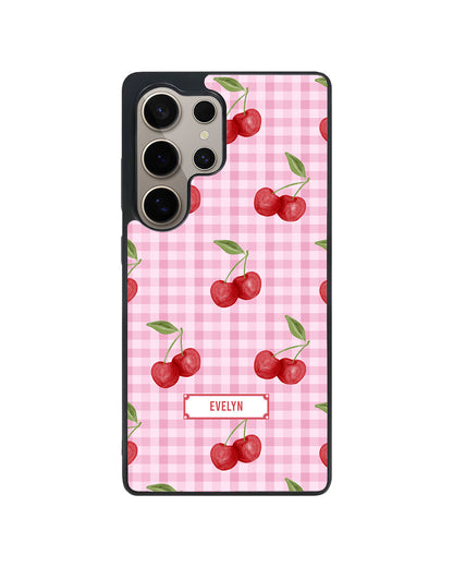 Android Avant-Gloss Grip Case - Cherry Tartan