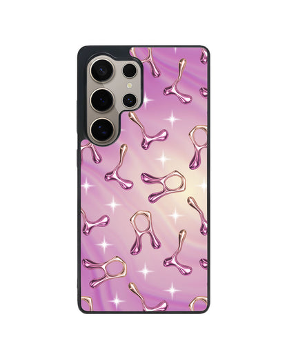 Android Avant-Gloss Grip Case - Chrome Monogram 3.0