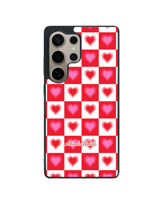 Android Avant-Gloss Grip Case - Love Checkered