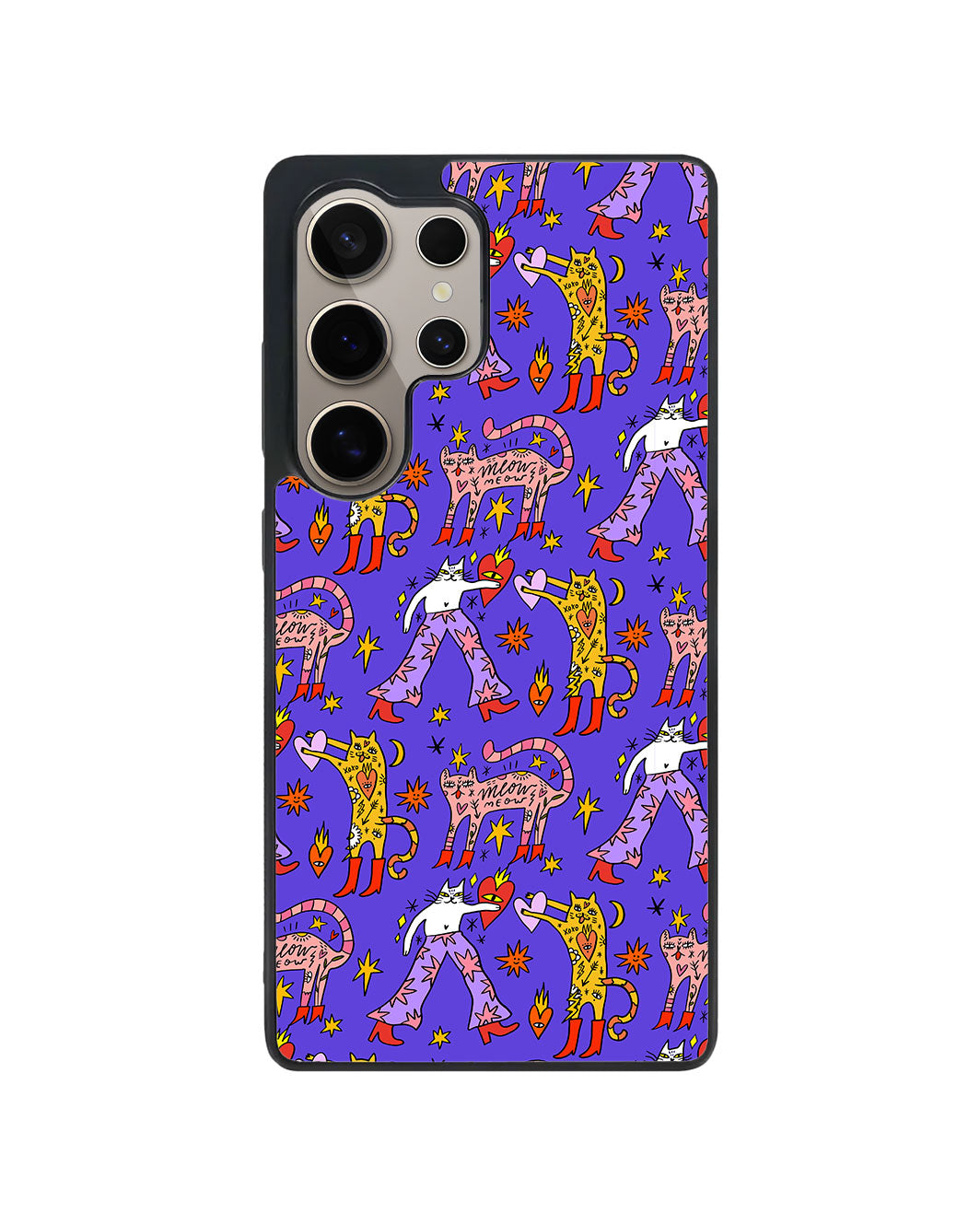 Android Avant-Gloss Grip Case - Violet Meow