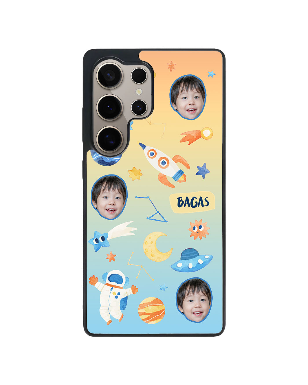 Android Avant-Gloss Grip Case - Face Grid Astronaut
