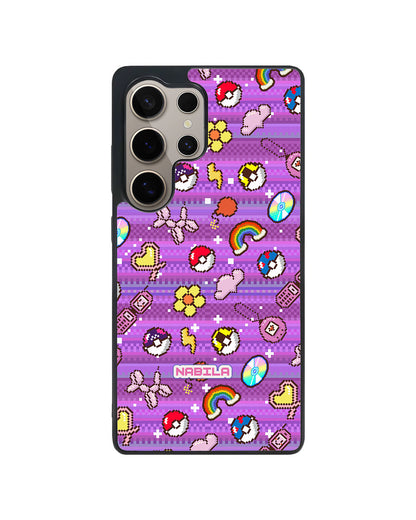 Android Avant-Gloss Grip Case - Pink Glitch