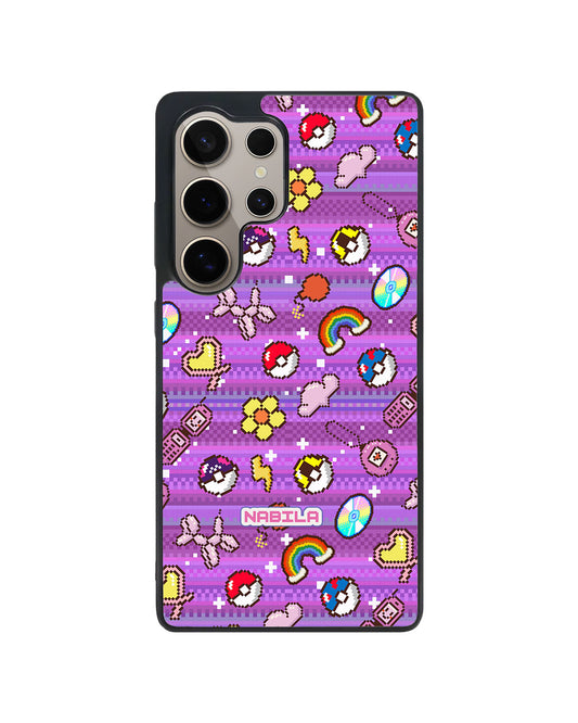 Android Avant-Gloss Grip Case - Pink Glitch