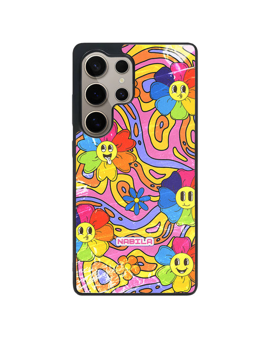 Android Avant-Gloss Grip Case - Rainbow Groove