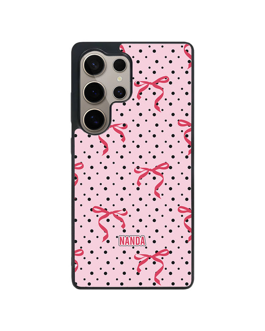 Android Avant-Gloss Grip Case - Red Bows