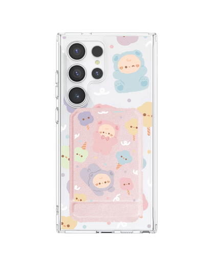 Android Magnetic Multifold Wallet - Cotton Teddy