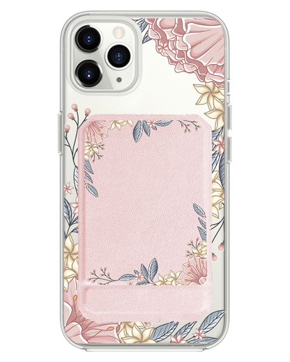 iPhone Magnetic Multifold Wallet - Pink Florals