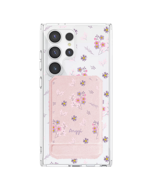 Android Magnetic Multifold Wallet - Cherry Blossom