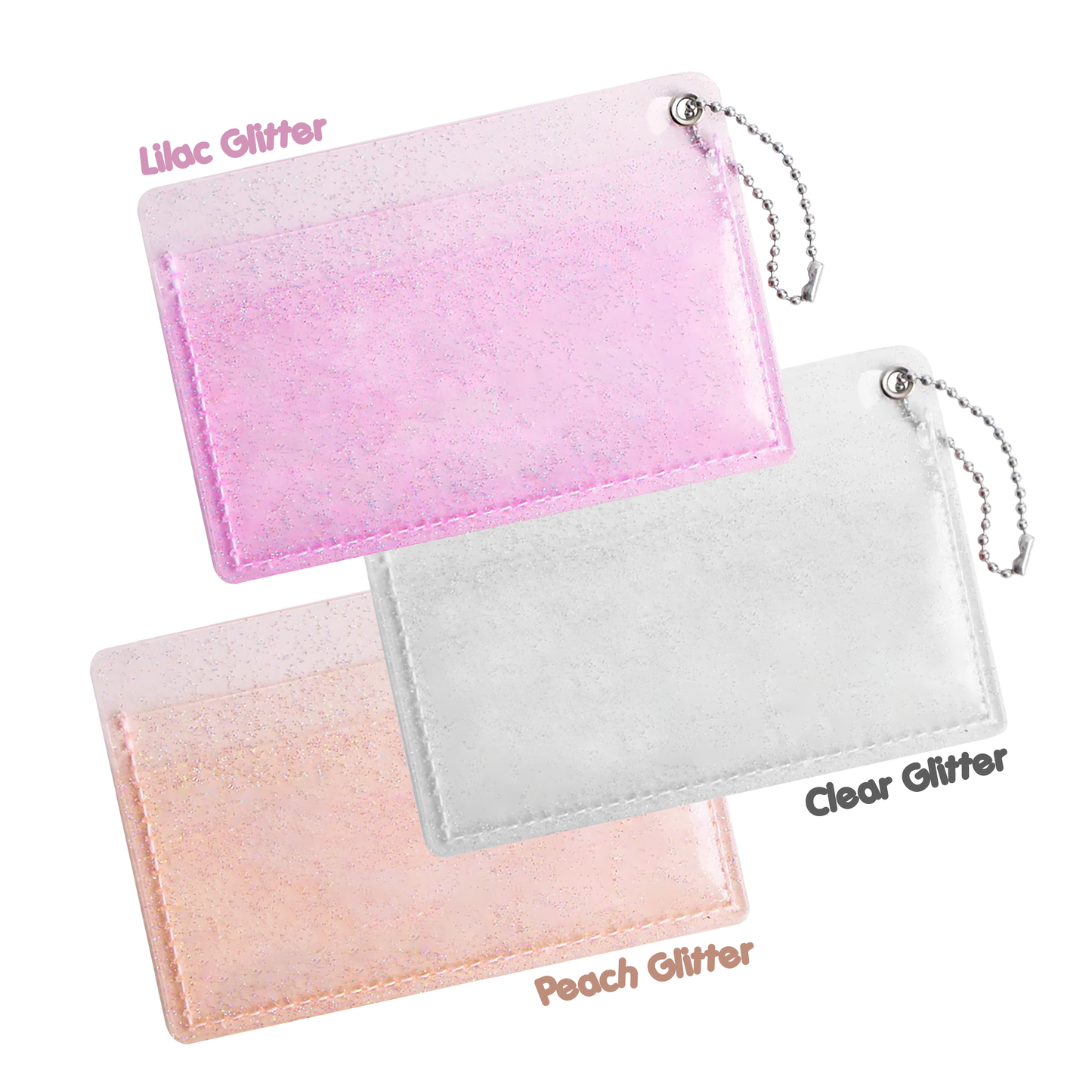 Glitter PVC Card Holder - TXT