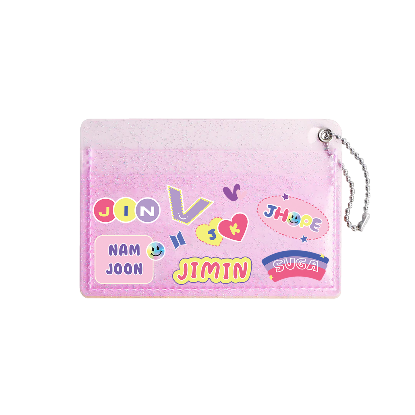 Glitter PVC Card Holder - BTS Members