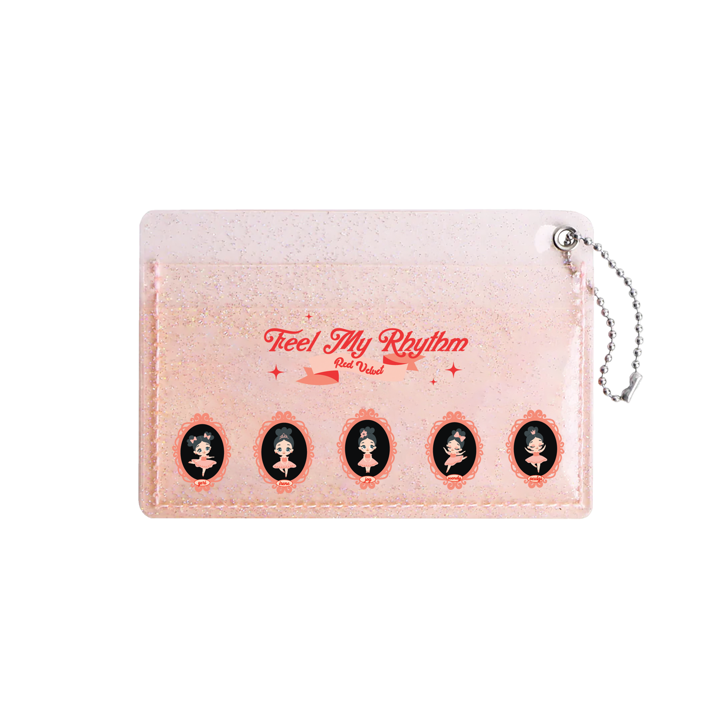 Glitter PVC Card Holder - Red Velvet Feel My Rhythm