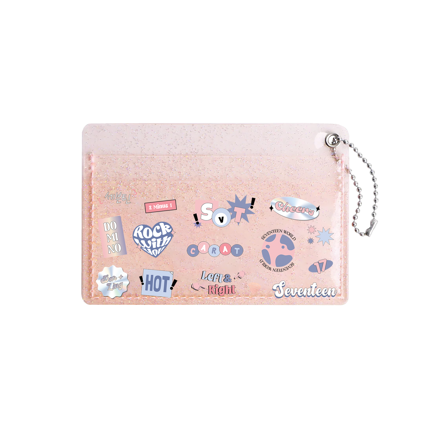 Glitter PVC Card Holder - Seventeen World