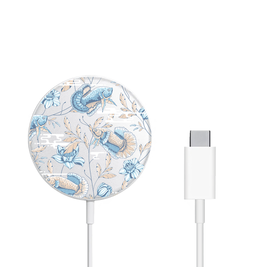 Magnetic Wireless Charger - Fish & Floral 4.0