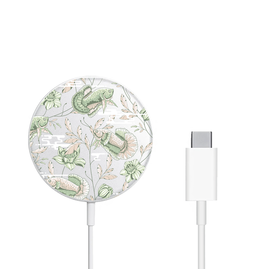 Magnetic Wireless Charger - Fish & Floral 6.0