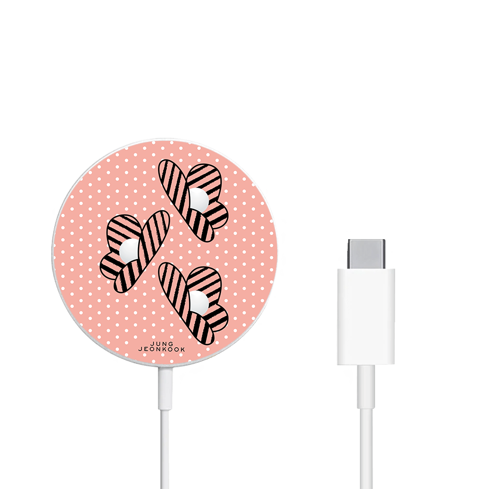 Magnetic Wireless Charger - Pink Honey