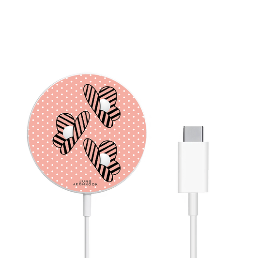 Magnetic Wireless Charger - Pink Honey