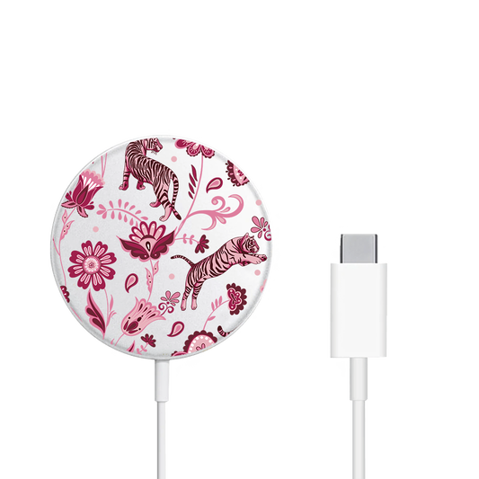 Magnetic Wireless Charger - Tiger & Floral 2.0