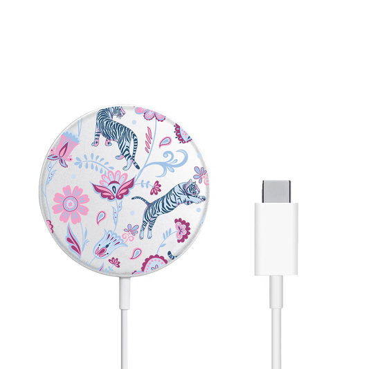 Magnetic Wireless Charger - Tiger & Floral 3.0